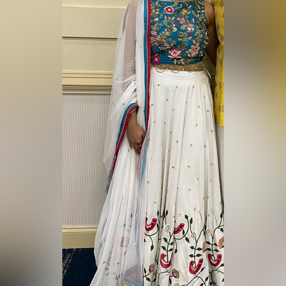 Gorgeous multi color lengha